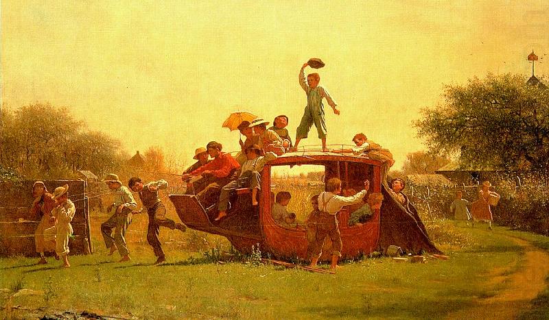 The Old Stagecoach, Jonathan Eastman Johnson